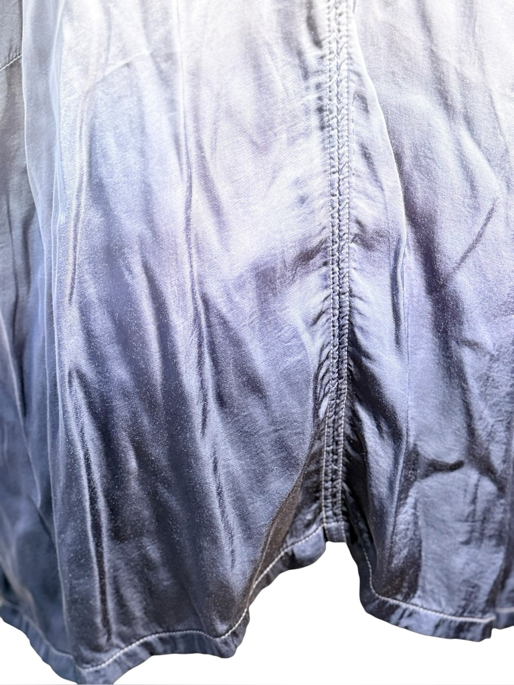 Raquel Allegra Ombre Rayon Sleeveless Tank Top Gray Black Relaxed Medium - Picture 5 of 7